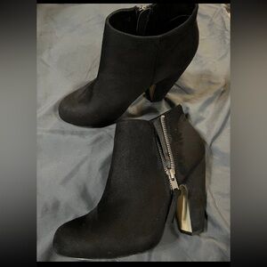 Madden Girl Charcoal Ankle Booties